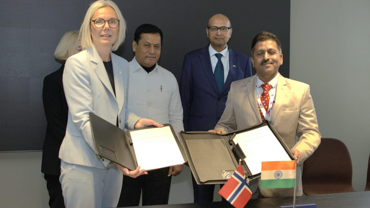 GRSE and Kongsberg MoU Paves Way for India's Indigenous Polar Research Vessel, Minister Sonowal Eyes Deeper Norway Ties