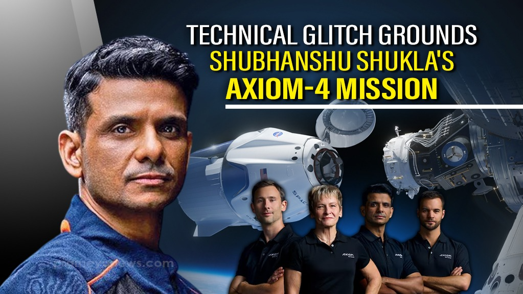 Shubhanshu Shukla's Historic Axiom-4 Mission Launch Postponed Again Due to Liquid Oxygen Leak.