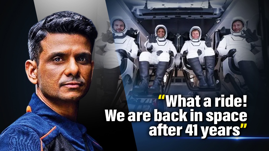 “We Are Back in Space”: Indian Astronaut Shubhanshu Shukla Shares Emotional Message After Historic 41-Year Return