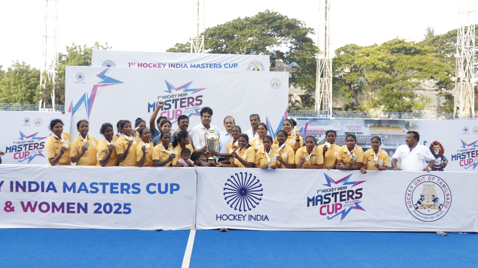 Odisha eves crowned as the champions of the 1st Hockey India Masters Cup 2025