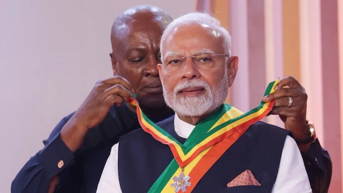 In First Visit by an Indian PM in 30 Years, Ghana Bestows 'Order of the Star' on Narendra Modi