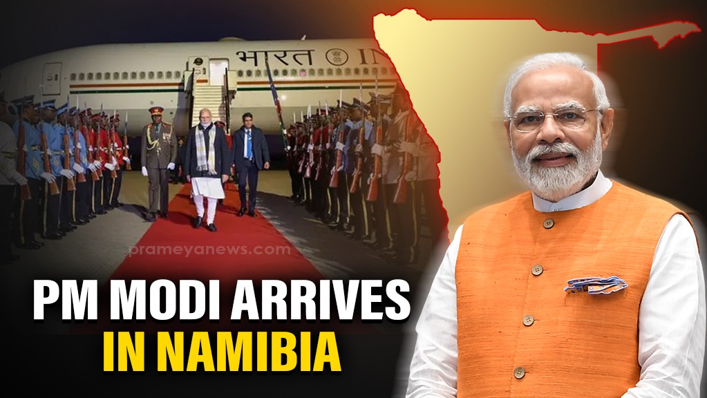 PM Modi in Namibia: Bilateral Talks and Parliamentary Address on Agenda for Final Stop of Five-Nation Tour