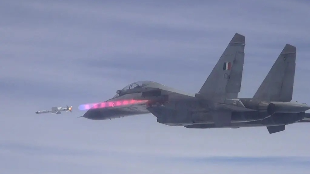Astra Missile with RF Seeker Tested from Su-30MKI