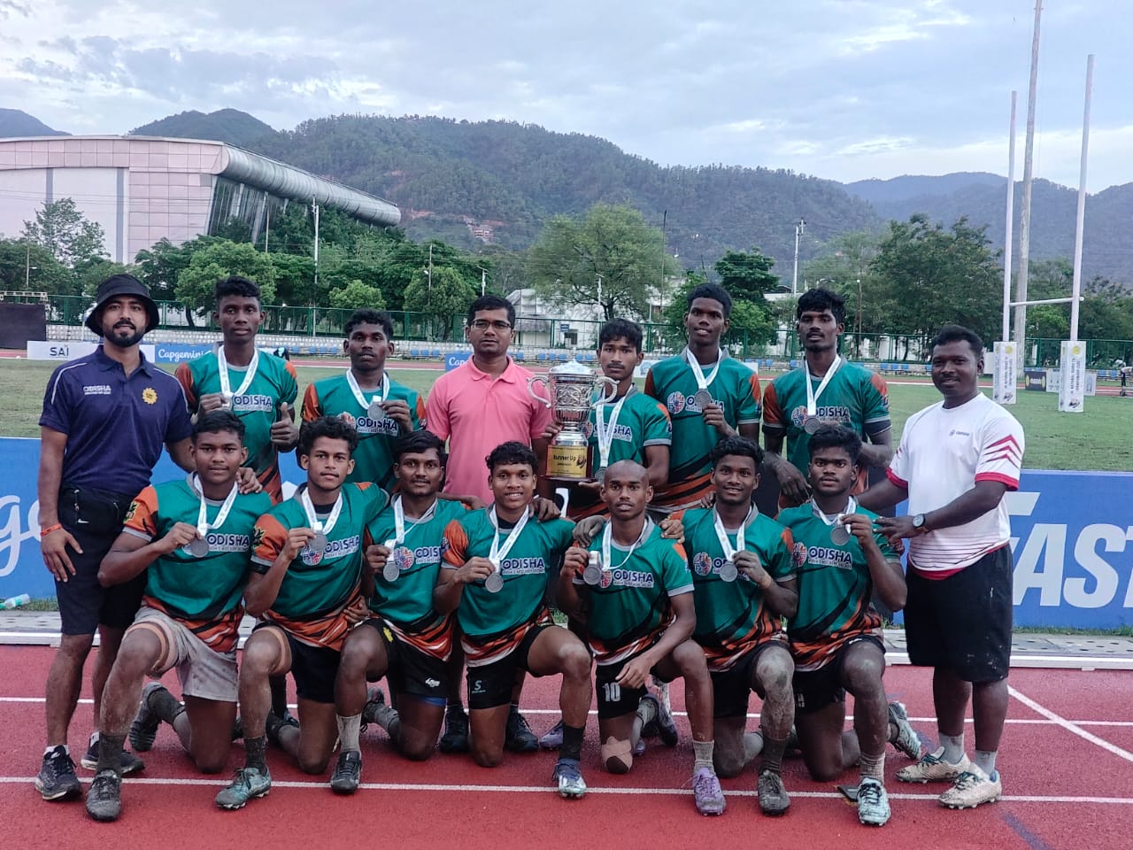 Odisha boys settle with rummers up title in the Junior National Rugby   