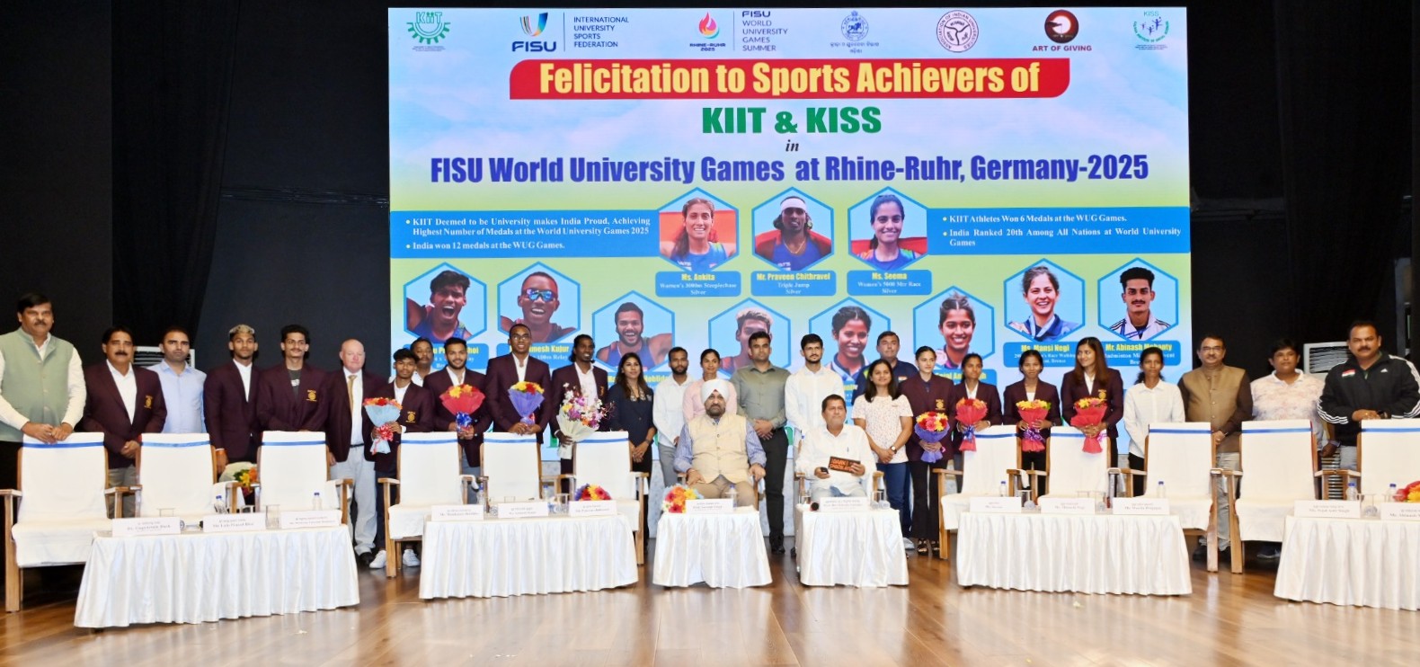 World University Games 2025 medal winners from KIIT felicitated