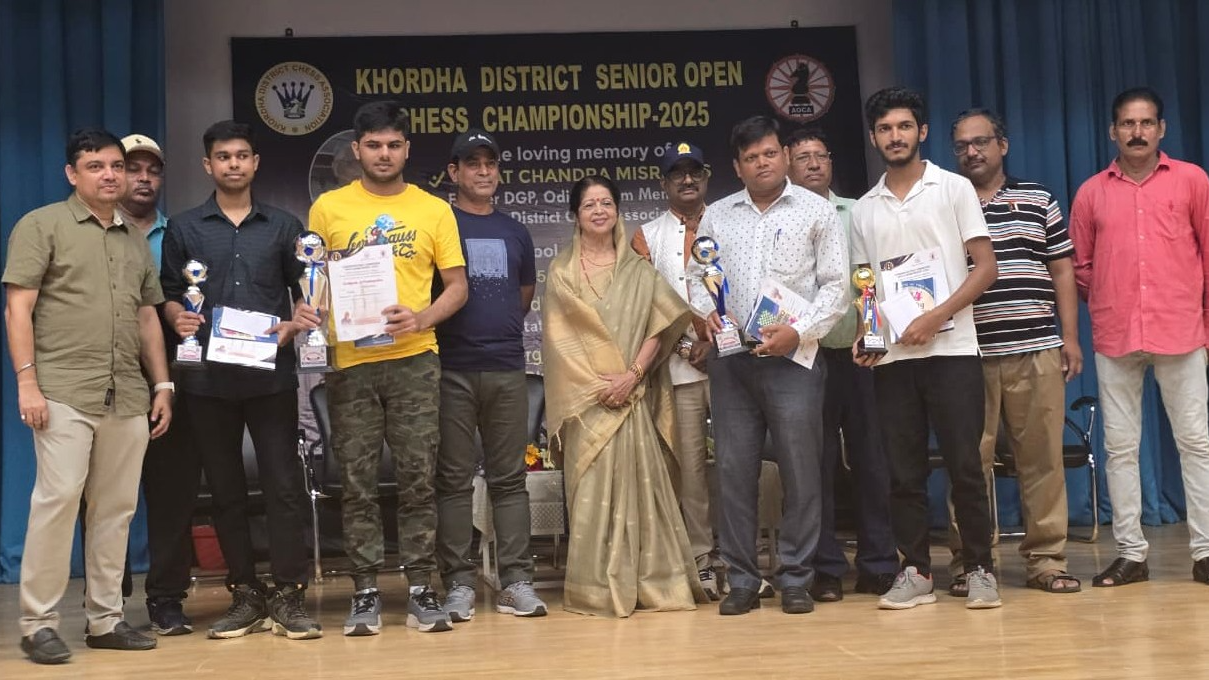 Sambit emerges Khodha district senior chess champion