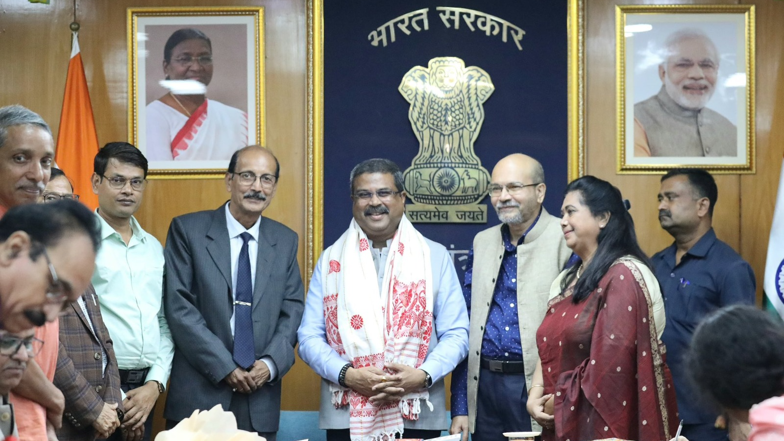 Dharmendra Pradhan interacts with scholars of five newly classified classical languages