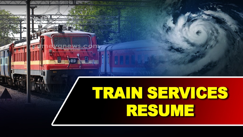 Cyclone Dana update: Train services resume on some routes in Odisha