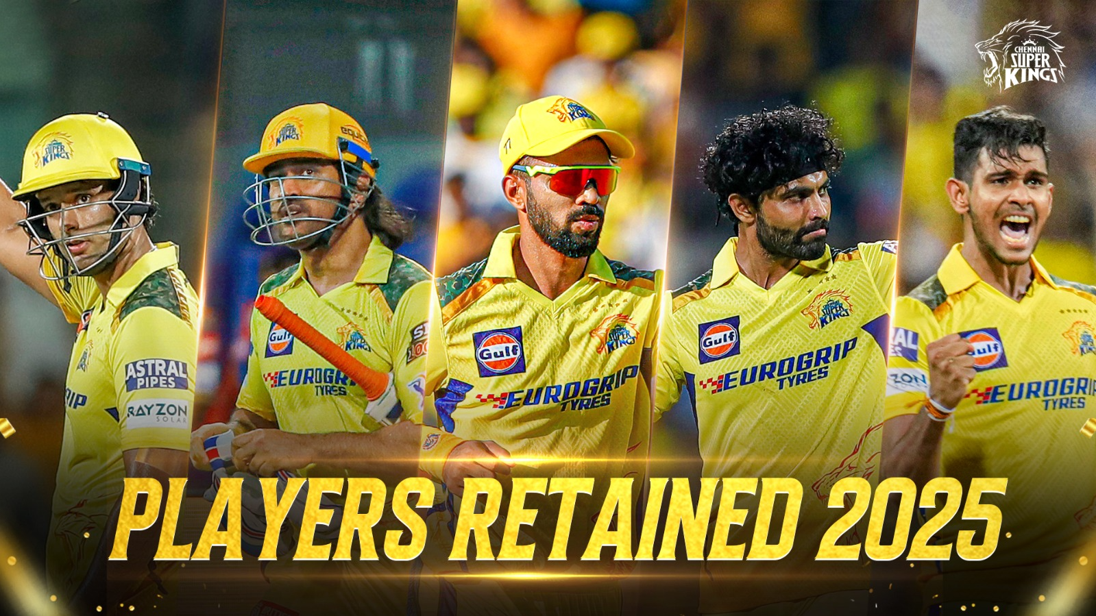 IPL 2025: Chennai Super Kings retain core players