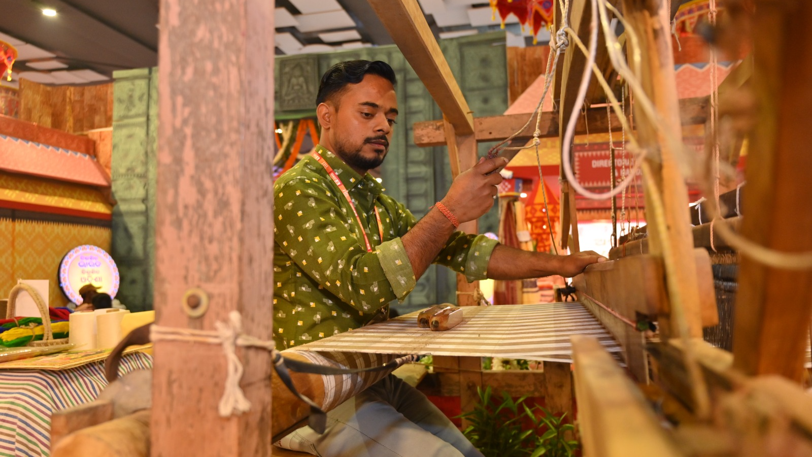 Odisha promotes cruelty-free and chemical colour-free 'Karuna Silk' at IITF