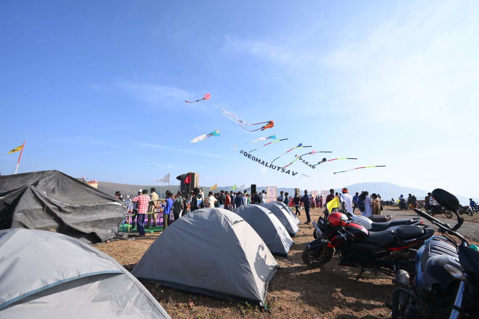 Deomali Utsav: Colourful kites fill the sky at Odisha's highest peak