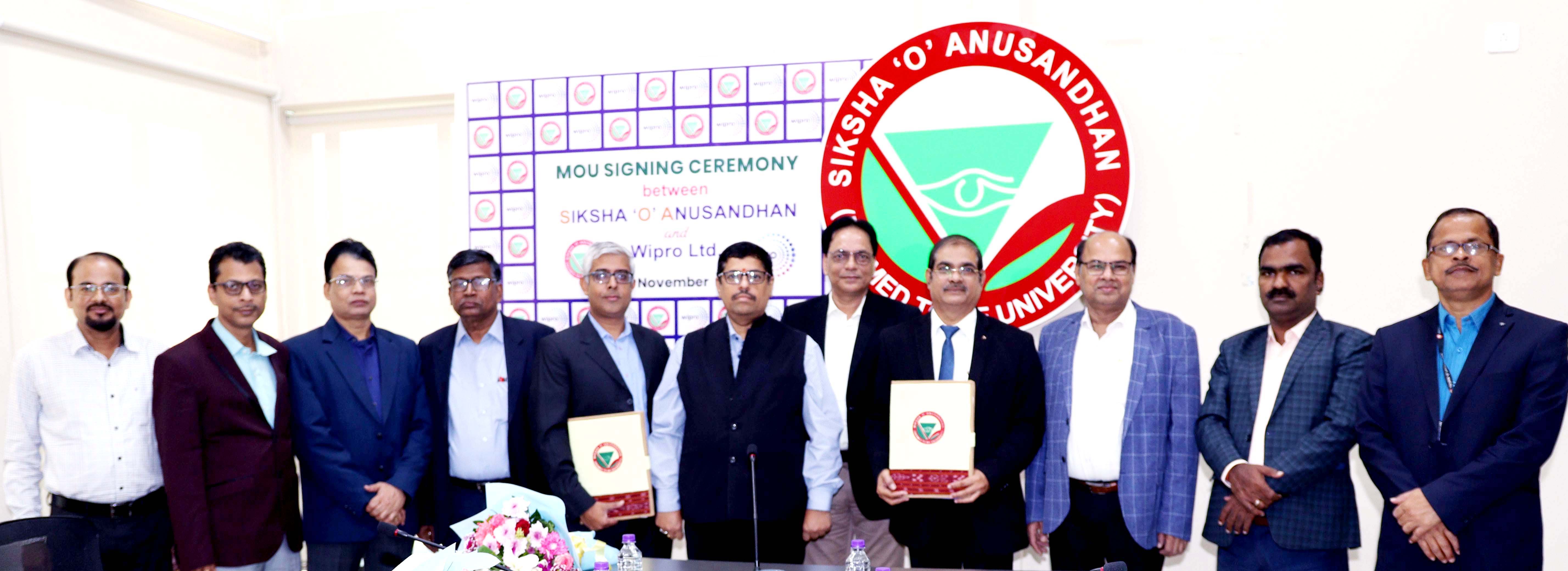 SOA signs MoU with Wipro Ltd for job-oriented training program of students