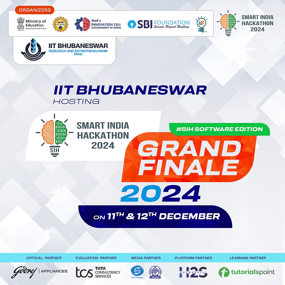 IIT Bhubaneswar all set to host grand finale of Smart India Hackathon-2024