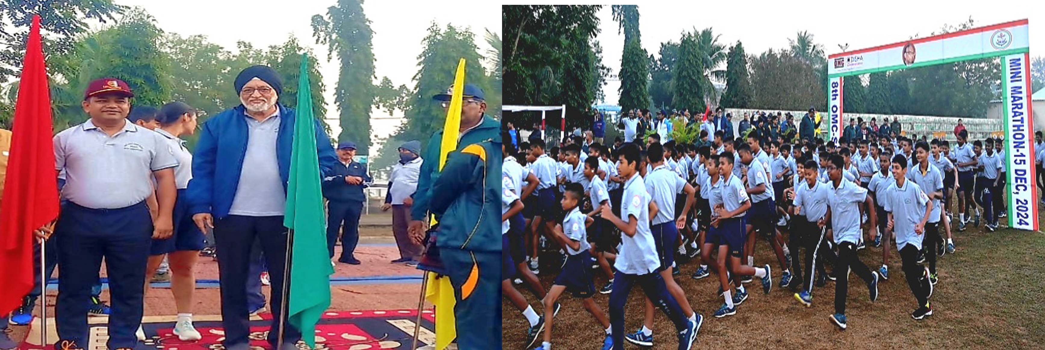 Hundreds participate in Sainik School-OMC Mini Marathon