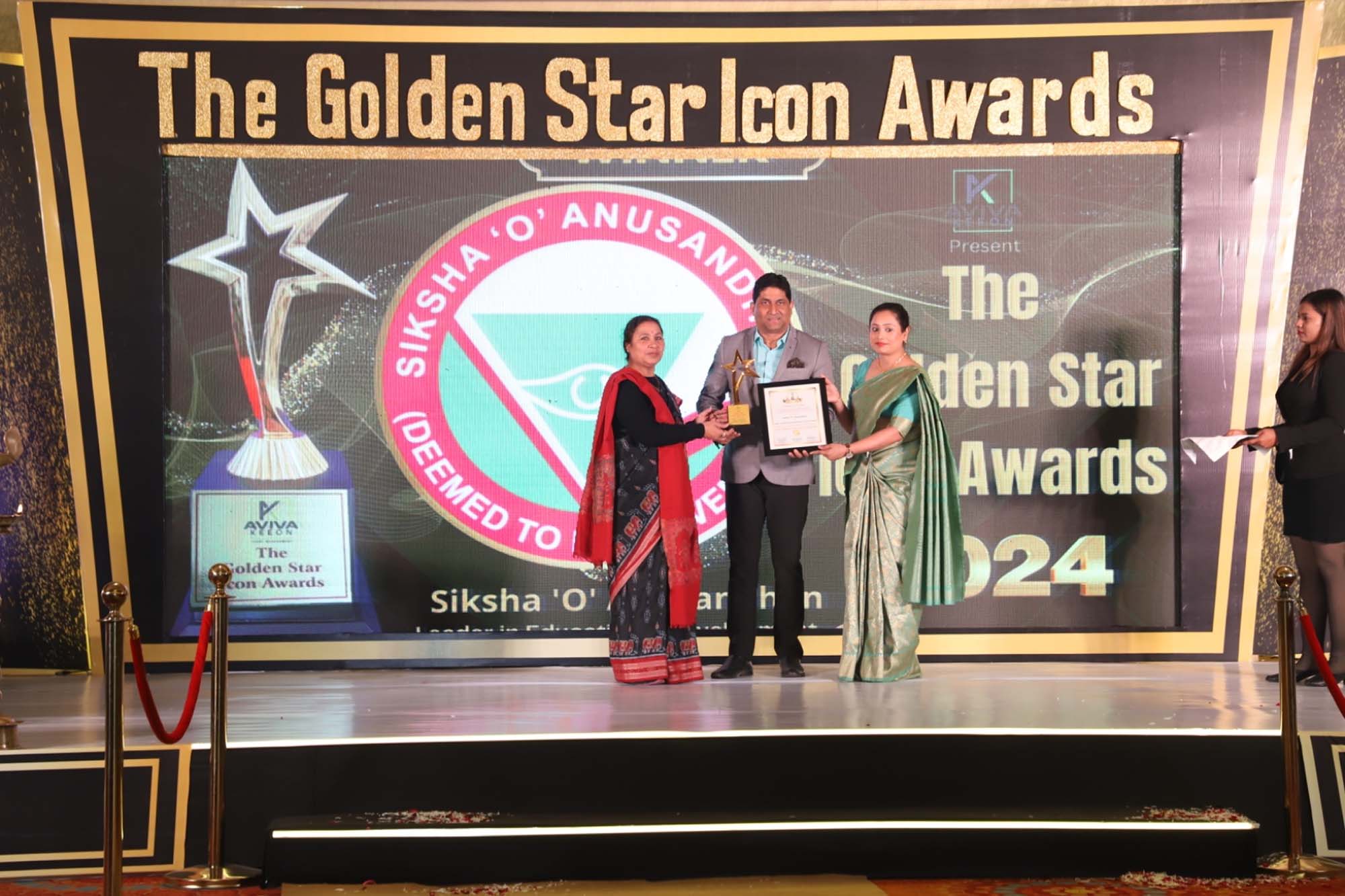 SOA presented Golden Star Icon Award for leadership in education