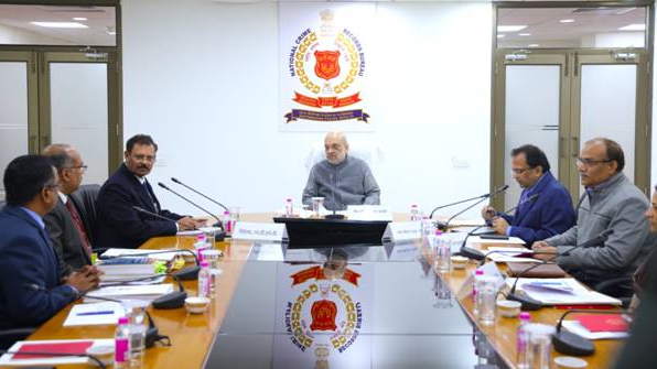 Shah reviews implementation of three new criminal laws with NCRB