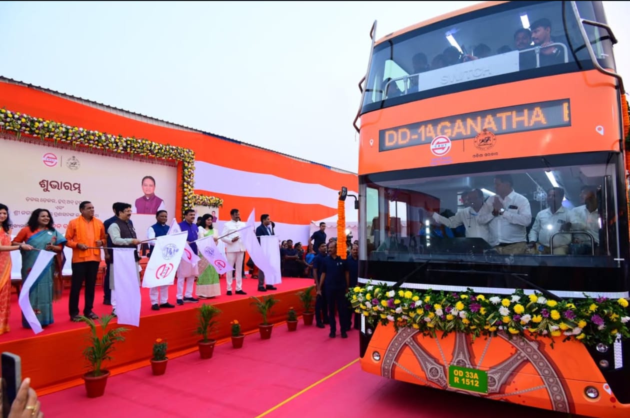 Odisha CM launches double-decker, hop-on hop-off bus services 