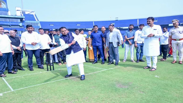Odisha CM inspects Barabati Stadium ahead of India-England ODI