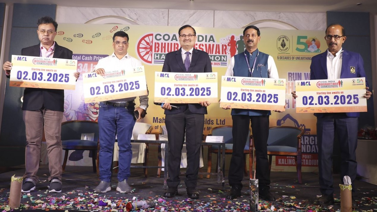 MCL unveils logo for March 2 Coal India Bhubaneswar Half-Marathon