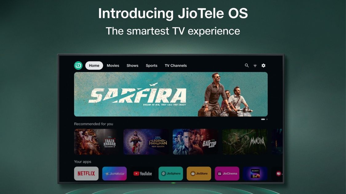 Jio introduces JioTele OS: Innovation Operating System for every Smart TV