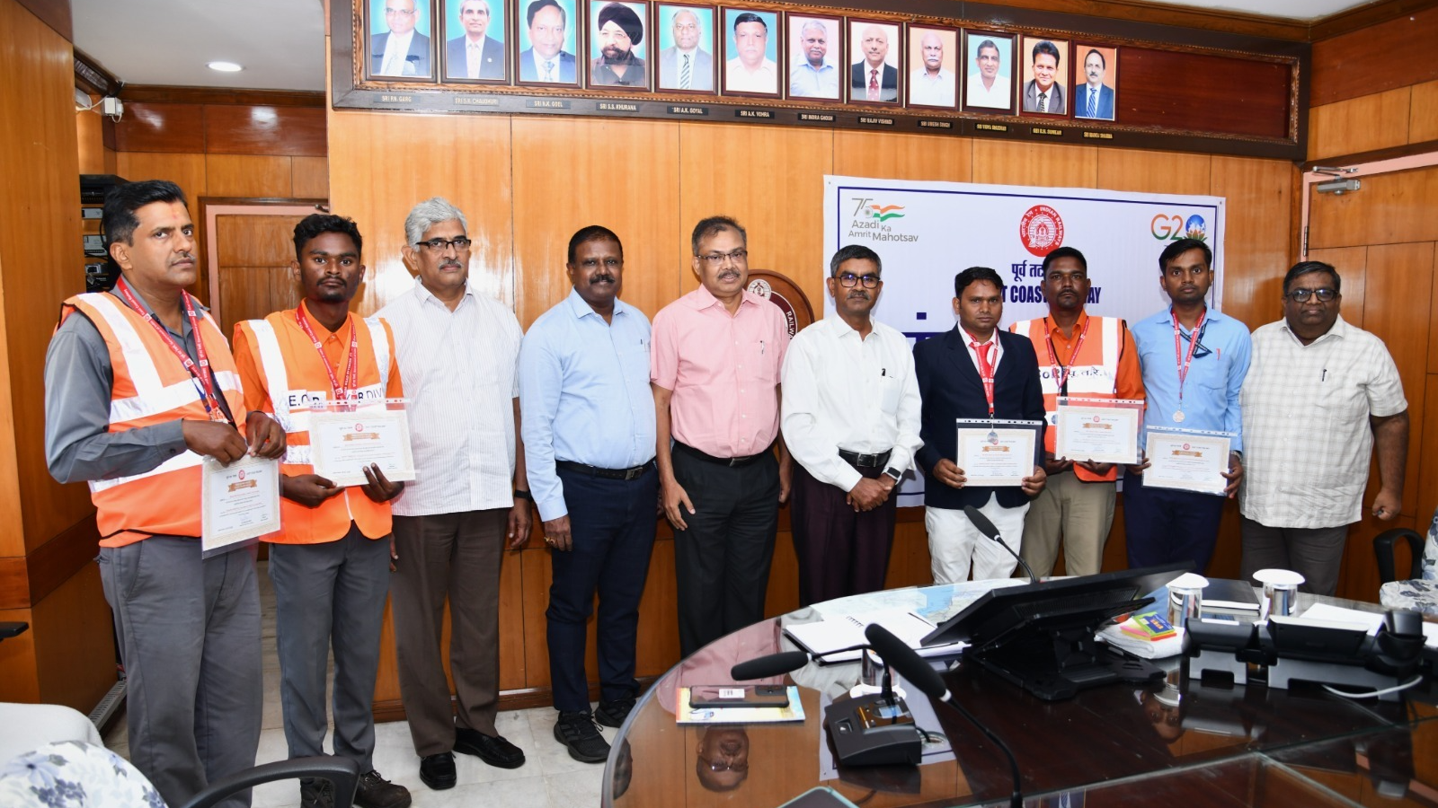 Ensuring safe train operations: Five Railway employees felicitated