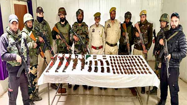 Terrorist hideout busted in J&K's Kupwara; arms cache recovered