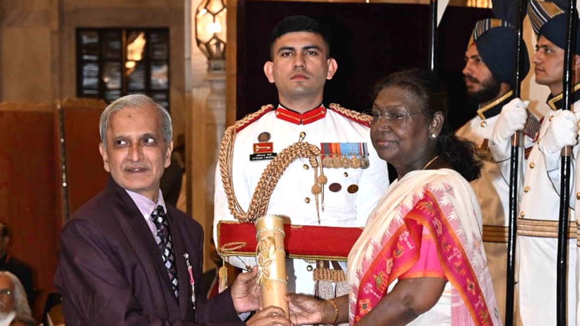 Prof. (Dr.) Ashok Mahapatra conferred with Padma Shri by President