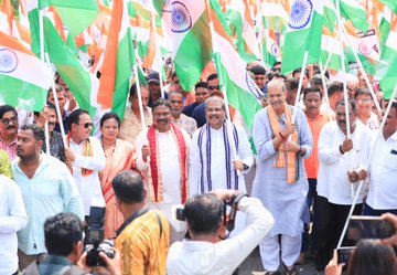 Terror will get befitting reply: Dharmendra at Sambalpur Tiranga Yatra