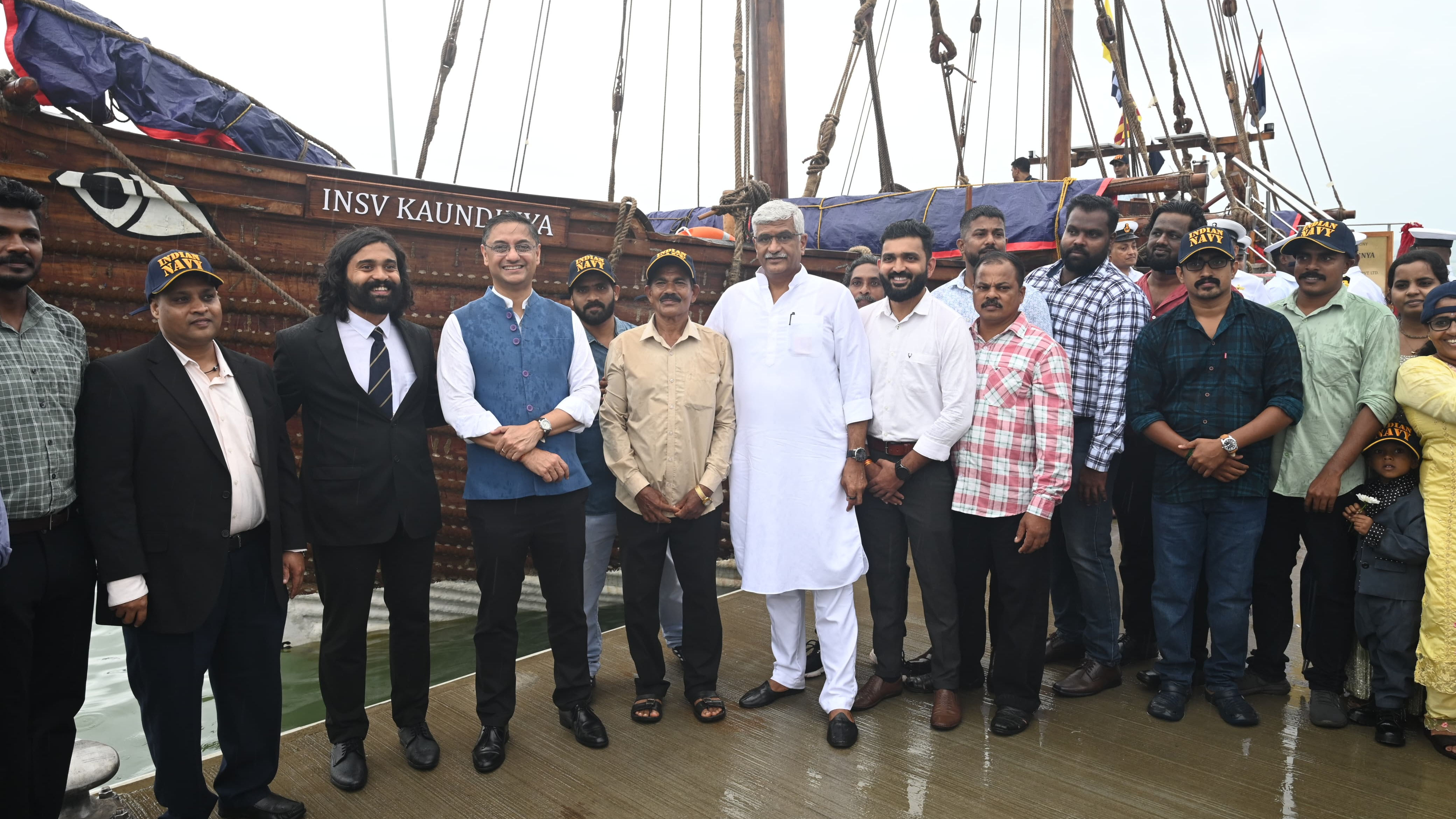 Indian Navy formally inducts historic ship 'Kaundinya' built using ancient techniques