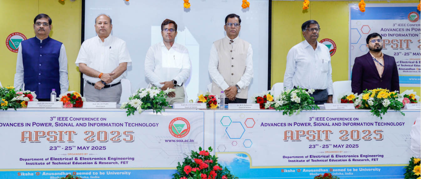 SOA organises 3rd international conference on power, signal and IT