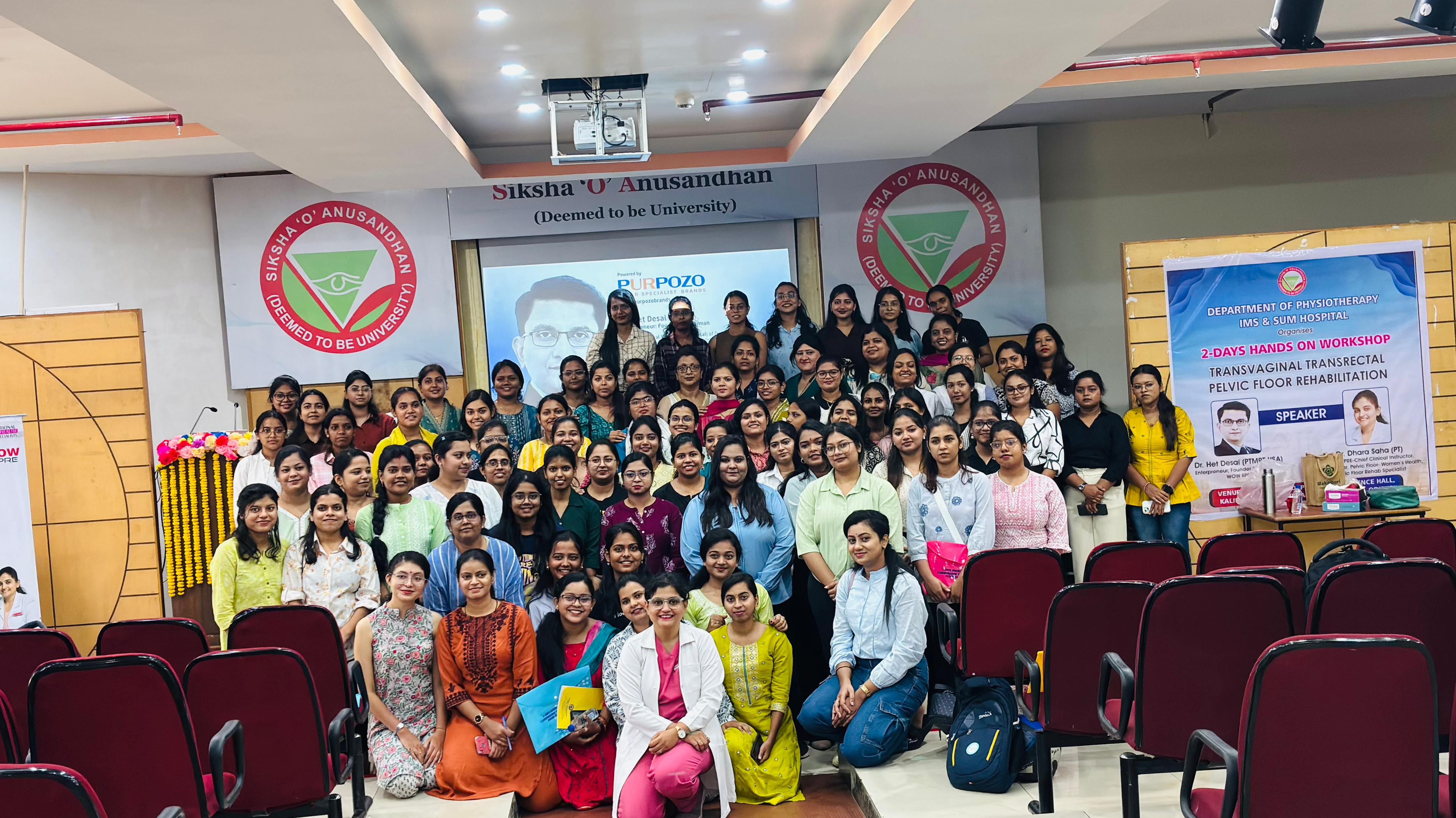 SUM Hospital organises first ever workshop on rehabilitation of pelvic floor muscles through physiotherapy