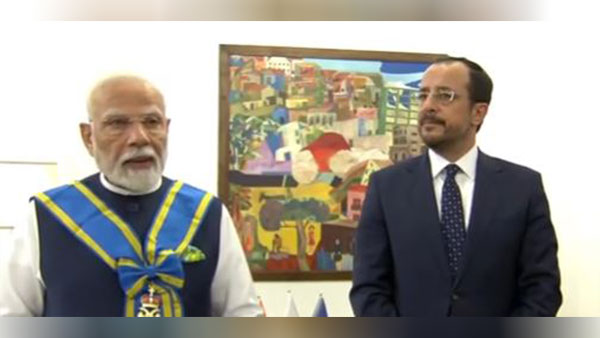 PM Modi Honored with Cyprus' Top Award: Grand Cross of Makarios III