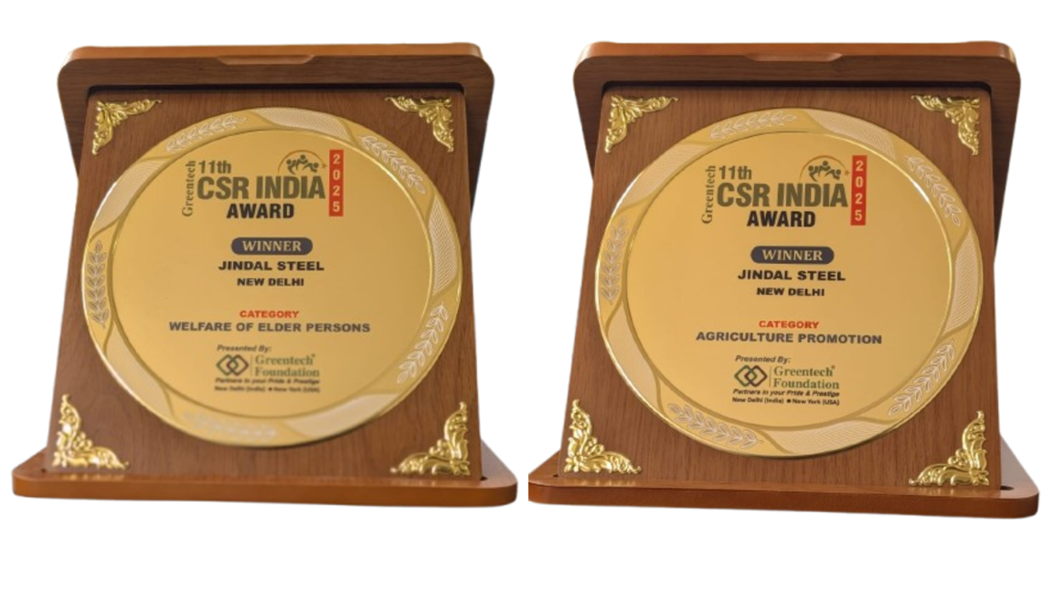Jindal Steel & Power honoured with dual Greentech Awards 
