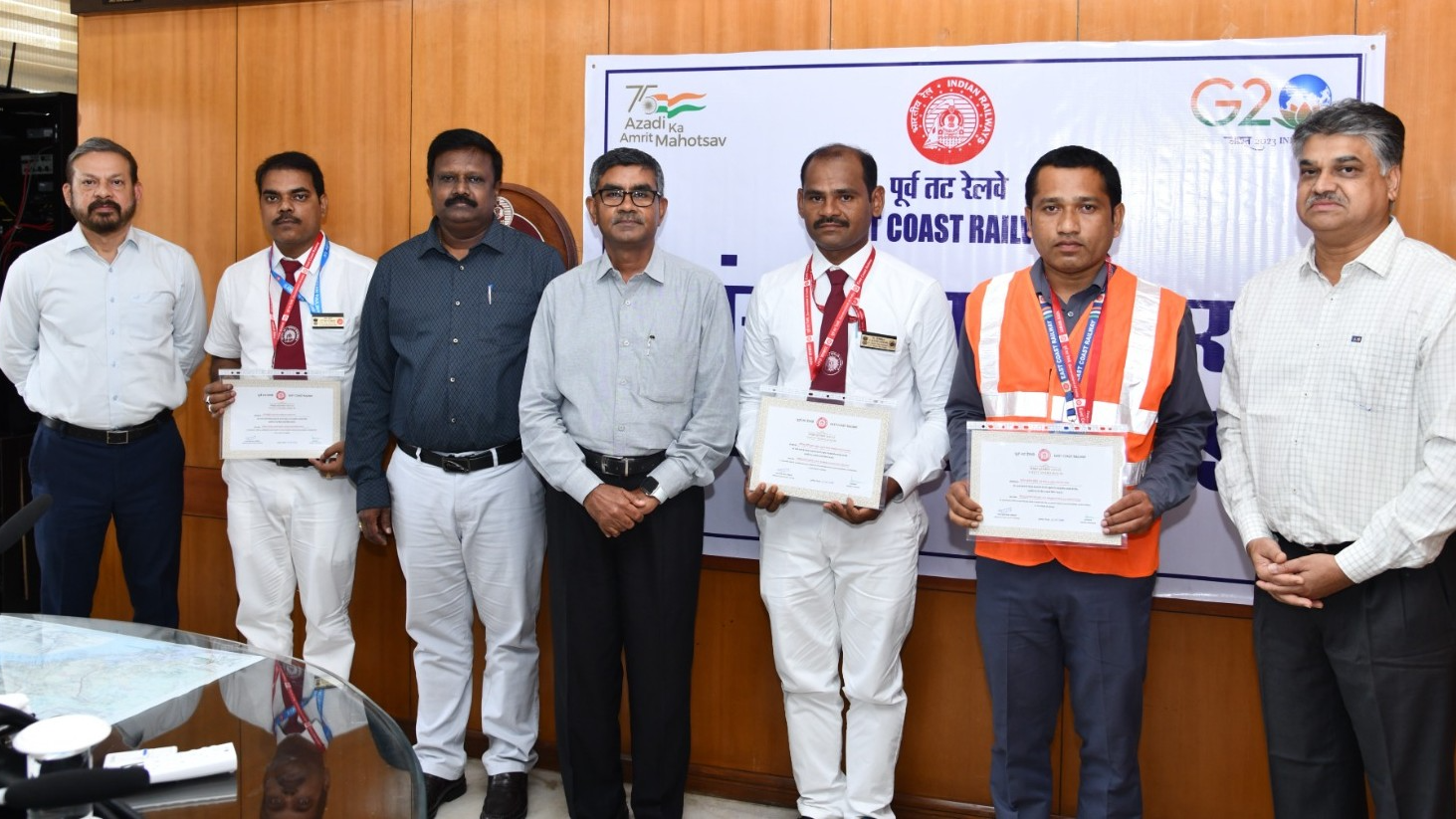 ECoR honours three employees for dedication and alertness