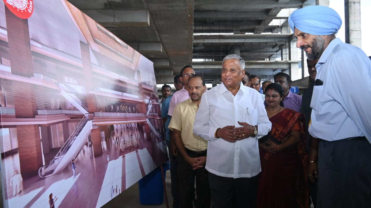 V. Somanna inspects Puri railway station development works