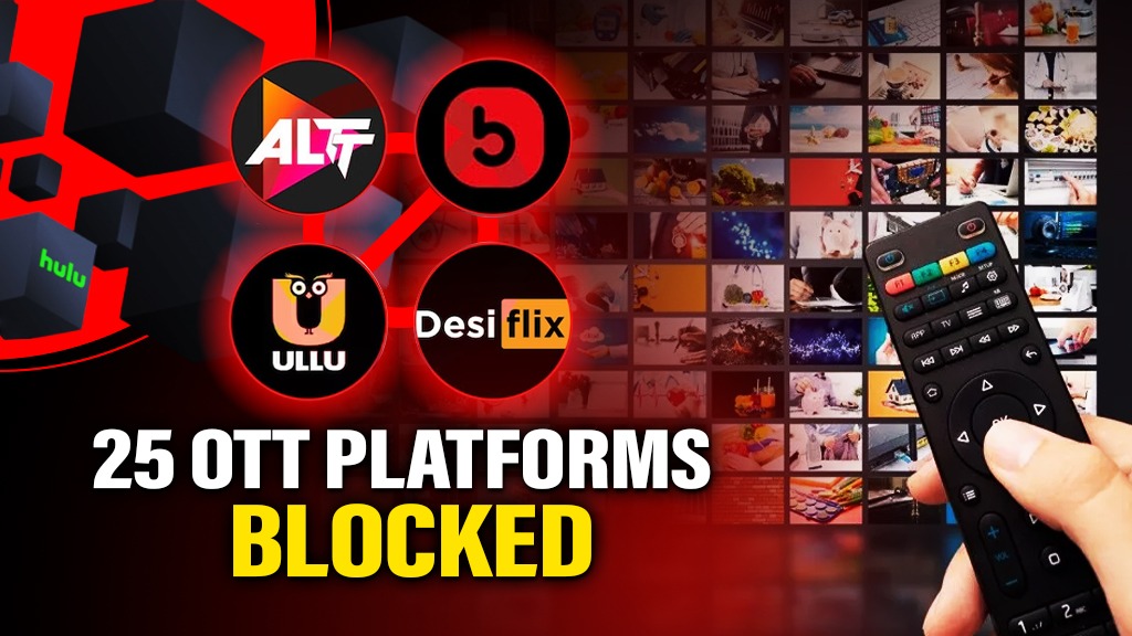 Govt blocks 25 OTT platforms over obscene content violations