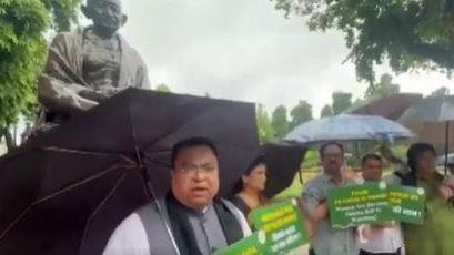 BJD MPs protest in Parliament over rising crimes in Odisha