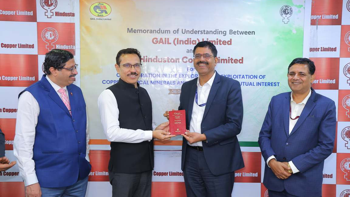 GAIL, Hindustan Copper sign MoU to explore and develop critical mineral resources