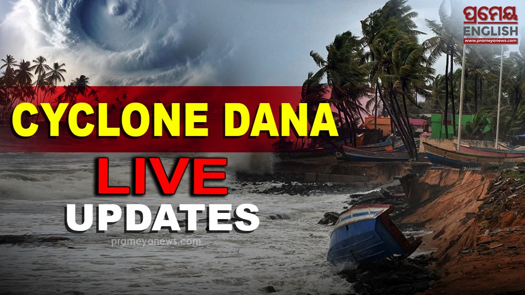Cyclonic Storm Dana intensifies, heavy rain, winds up to 40 km/h expected in 8 Odisha districts