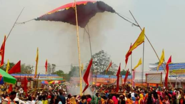 Hingula Jatra in Talcher kicks off, Maa appears before devotees in fire form