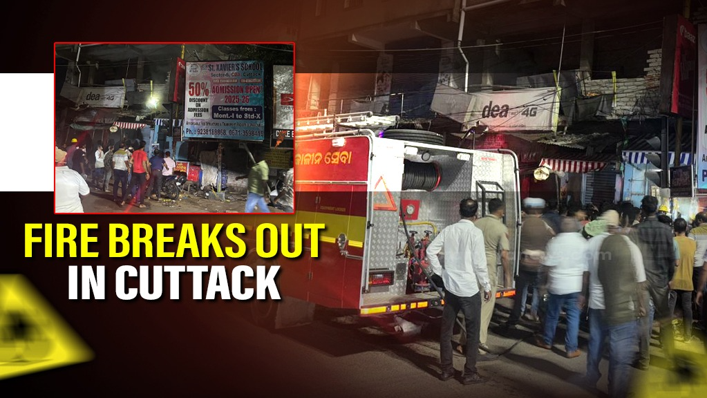Major Fire at Cuttack Shop, Goods Destroyed