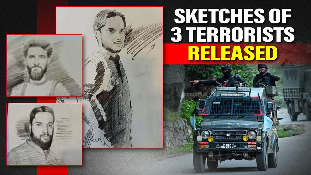 Pahalgam Terror Attack: Sketches of 3 Terrorists Released