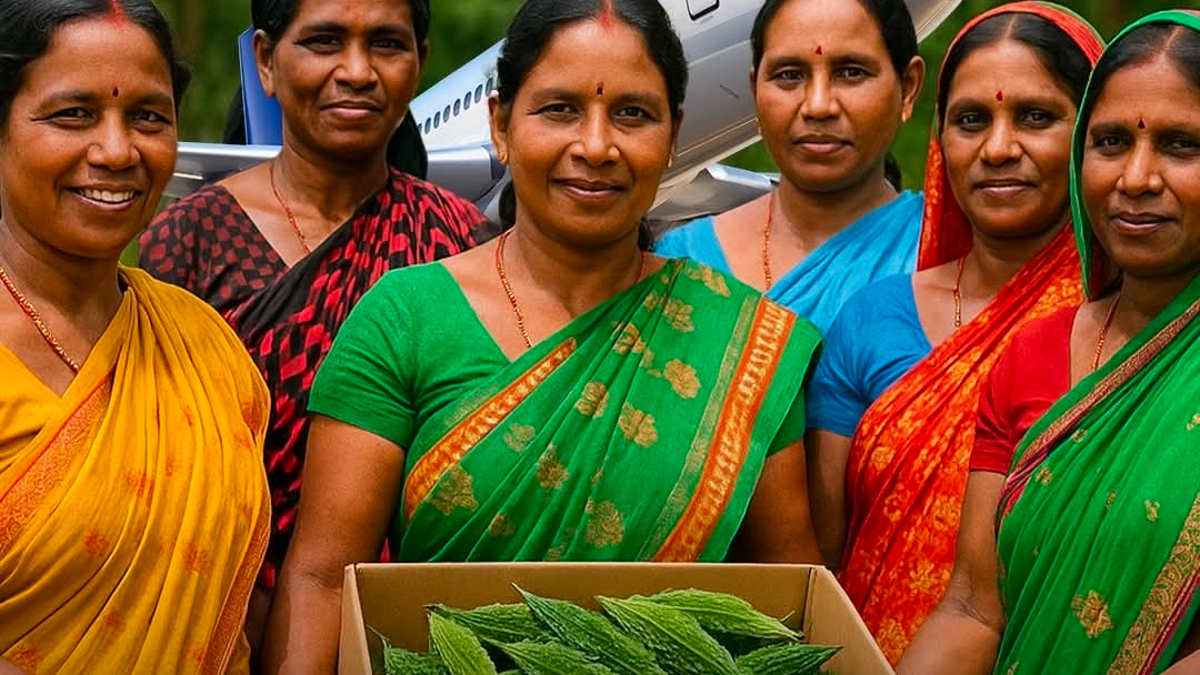 Keonjhar women farmers celebrate historic first export of bitter gourd to Dubai