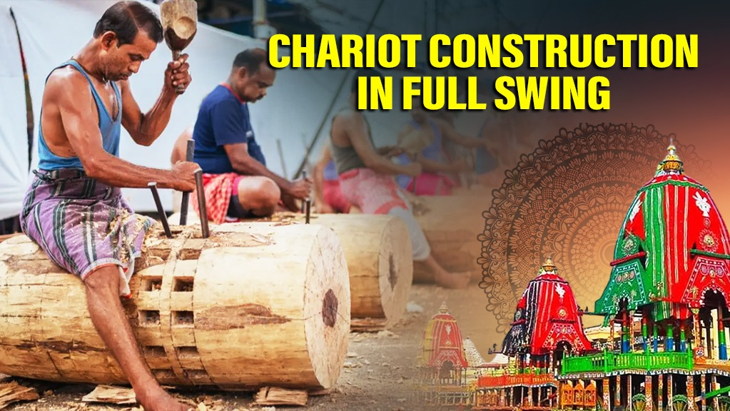 Rath Yatra 2025: 8th day of chariot construction in full swing at Ratha Khala 