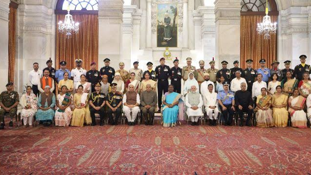 Prez Droupadi Murmu confers Kirti Chakras to bravehearts, honours gallantry with Shaurya Chakras