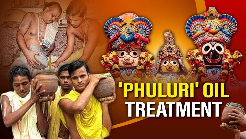 Lord Jagannath and siblings receive 'Phuluri Oil Treatment' on Anasara Panchami to heal post-snana yatra fever