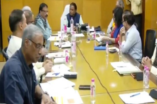 Odisha CM Mohan Majhi holds review meeting post-Cyclone Dana