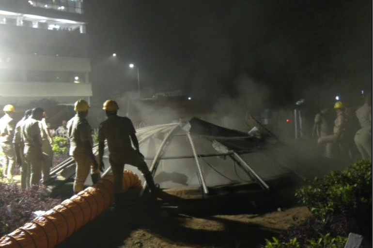 Bhubaneswar: Massive fire breaks out in Unit – I Subway Market