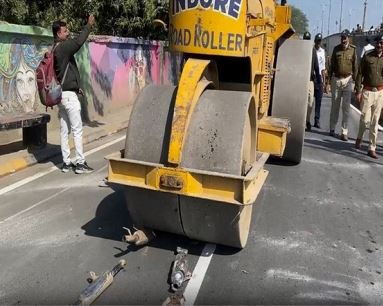 Indore Police Destroys 1,000 Modified Bike Silencers