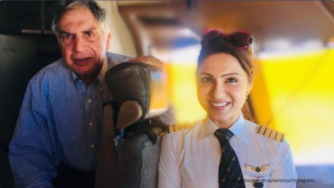 Selfie of Ratan Tata with Captain Zoya goes viral, sets social media on fire
